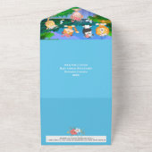 Heetluchtballon voor pilotenvliegers all in one uitnodiging (Buitenkant)