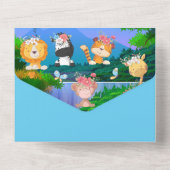 Heetluchtballon voor pilotenvliegers all in one uitnodiging (Achterkant)