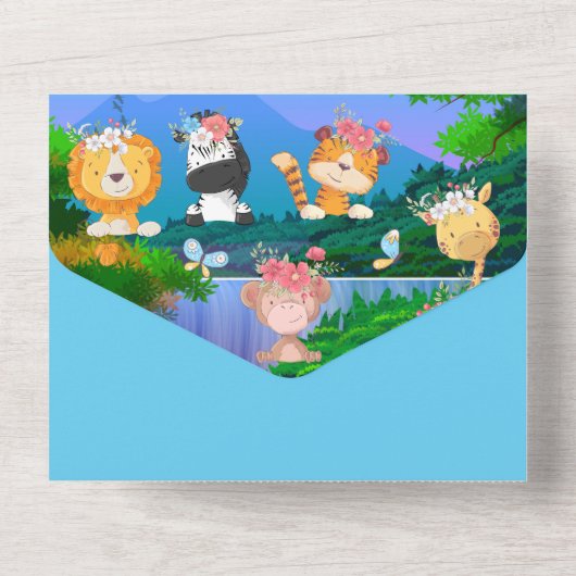 Heetluchtballon voor pilotenvliegers all in one uitnodiging (Achterkant)