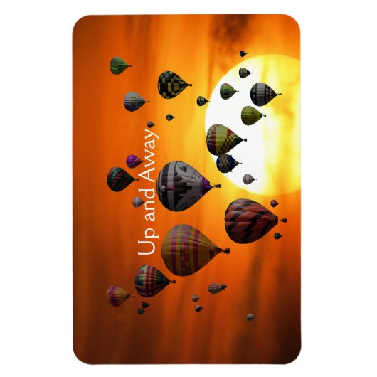 Heetluchtballonnen met vliegmagneten magneet (Verticaal)