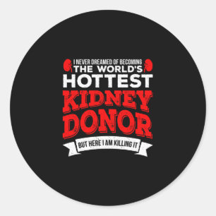 Heetste orgaandonoroperatie ronde sticker