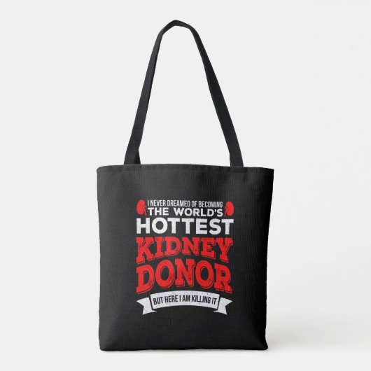 Heetste orgaandonoroperatie tote bag (Achterkant)