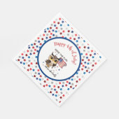 Hef de vlag op servet (Hoek)