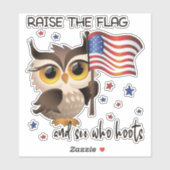 Hef de vlag op sticker (Vel)