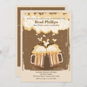 Hef een glas bier in ontvangst nemen Uitnodiging (Voorkant / Achterkant)