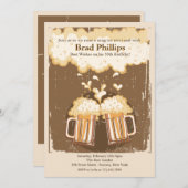 Hef een glas bier in ontvangst nemen Uitnodiging (Voorkant / Achterkant)