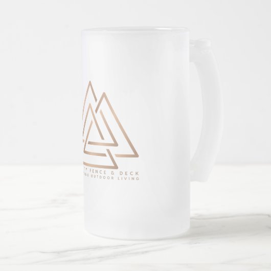 Hef een glas op kwaliteit vakmanschap! Frosted GL Matglas Bierpul (Voorkant rechts)