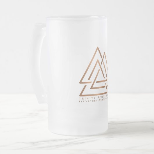 Hef een glas op kwaliteit vakmanschap! Frosted GL Matglas Bierpul (Voorkant links)