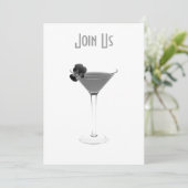 HEF EEN GLAS VAN JUICH ELKE GEBEURTENISUITNODIGING KAART (Staand voorkant)