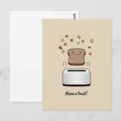 "Hef een toast op!" Briefkaart (Voorkant / Achterkant)