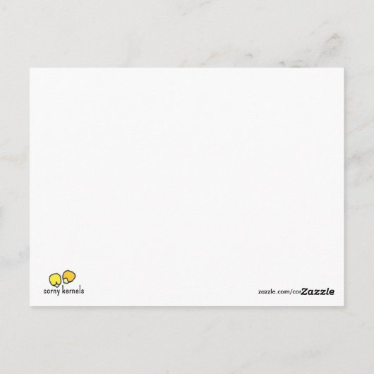 "Hef een toast op!" Briefkaart (Achterkant)