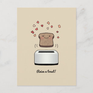 "Hef een toast op!" Briefkaart