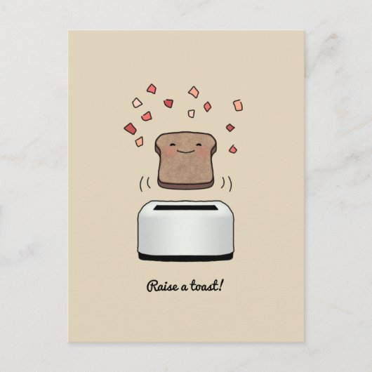 "Hef een toast op!" Briefkaart (Voorkant)