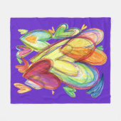 Hef Harde kunsten Kunst zachte vloeren Aangepaste  Fleece Deken (Voorkant (Horizontaal))