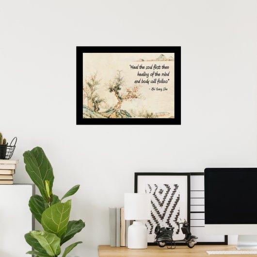 Hef het Eerste Citaat van de Bron Poster (Thuiskantoor)