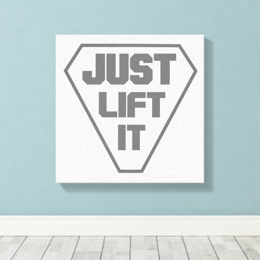 Hef het gewoon op canvas afdruk (Insitu (Houten vloer))