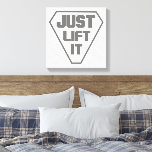 Hef het gewoon op canvas afdruk (Insitu (Slaapkamer))