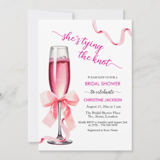 Hef het glas omhoog Ze bindt het knoop Vrijgezelle Kaart (Voorkant)