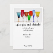 "Hef het Glas" Uitnodiging (Voorkant / Achterkant)