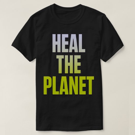 Hef het groene blauw van de planeet t-shirt (Design voorkant)