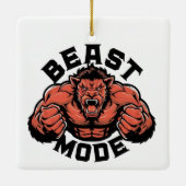 Hef zwaar op, bereik voorbij grenzen keramisch ornament (Achterkant)