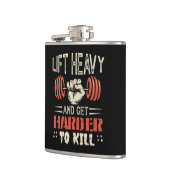 Hef zwaar op en wordt moeilijker te doden heupfles (Links)