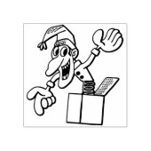 hefboom in de doos van de kunstzegel rubberstempel (Afrduk)