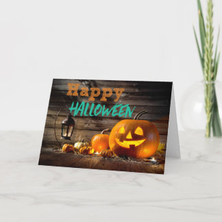 Hefboom-o-lantaarn Kaart van Halloween van de