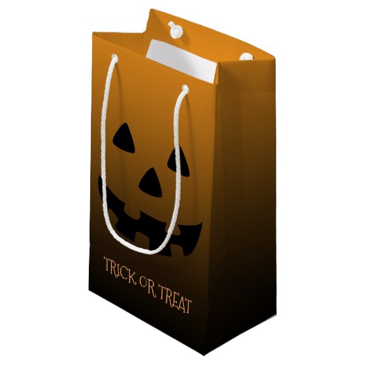 hefboom o' lantaarngezicht op sinaasappel klein cadeauzakje (Voorkant Gekanteld)