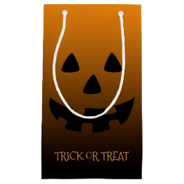 hefboom o' lantaarngezicht op sinaasappel klein cadeauzakje