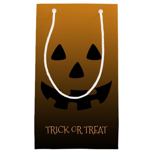 hefboom o' lantaarngezicht op sinaasappel klein cadeauzakje (Voorkant)