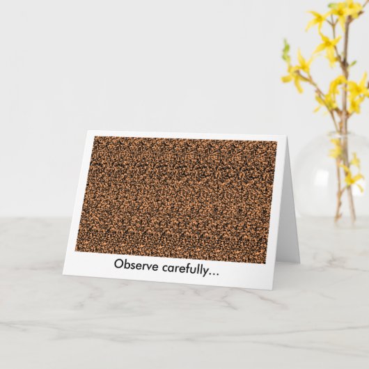 hefboom-o Stereogram van de lantaarn Kaart (Gele Bloem)