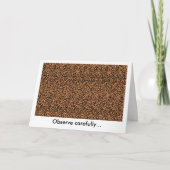 hefboom-o Stereogram van de lantaarn Kaart (Voorkant)