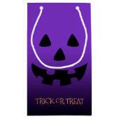 hefboom op paarse zijde klein cadeauzakje (Achterkant)