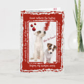 Hefboom Russell Let It Snow Personaliseerbare Feestdagen Kaart (Voorkant)