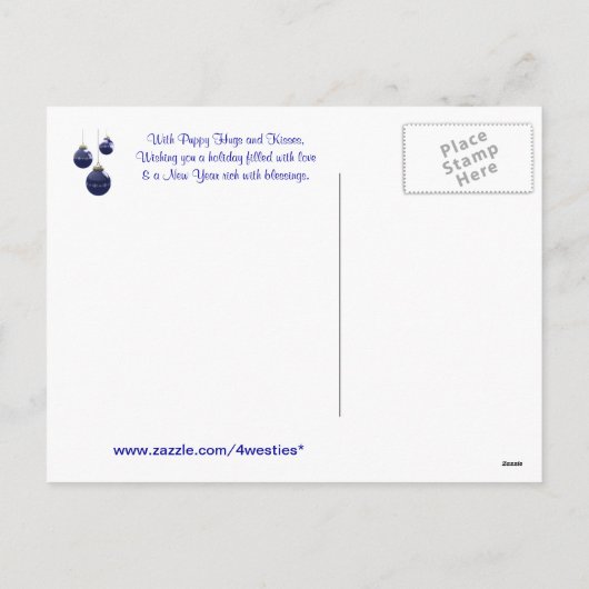 Hefboom Russell Pawsitively Wonderful Christmas Feestdagenkaart (Achterkant)