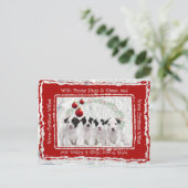 Hefboom Russell Puppy Hugs & de Wensen van Feestdagenkaart (Staand voorkant)