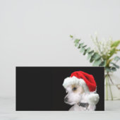 Hefboom Russell Santa Feestdagenkaart (Staand voorkant)