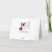 Hefboom Russell Terrier Valentine Card Feestdagen Kaart (Achterkant)