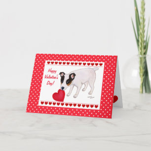 Hefboom Russell Terrier Valentine Card Feestdagen Kaart