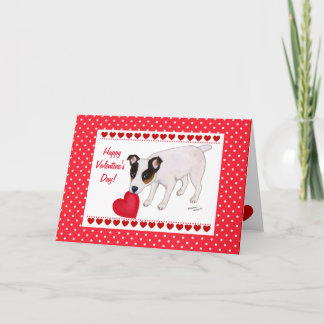 Hefboom Russell Terrier Valentine Card Feestdagen Kaart