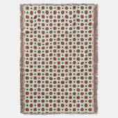 Heffalfels Jumbo Red Blue Polka Dots Throw Blanket Deken (Voorkant Verticaal)