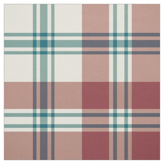 Heffalfred, Deep Blue, Beige Pset Pattern Stof (Swatch)