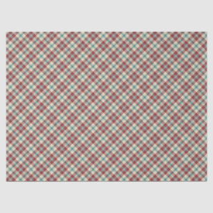 Heffalumps Donkerrood Navy Beige Plaid Tissue Pape Tissuepapier