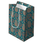 Heffalumps Rood Blauw Beige Paisley Gift Bag Medium Cadeauzakje (Achterkant Gekanteld)