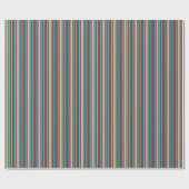 Heffalumps Rood Blauw Beige Strepen Giftwrap Cadeaupapier (Vlak)