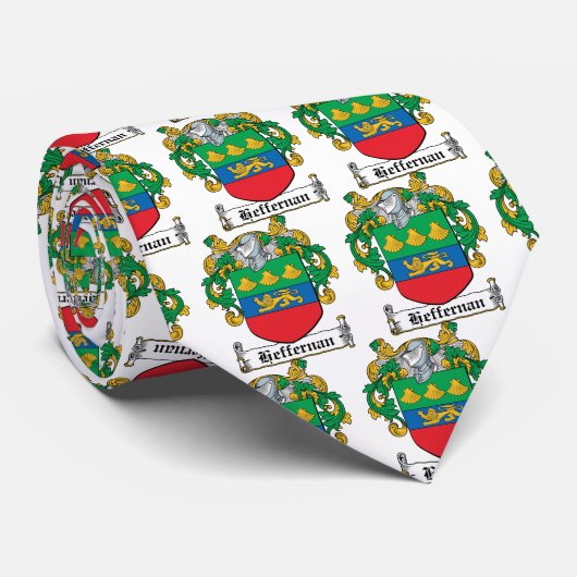 Heffernan Family Crest Stropdas (Opgerold)