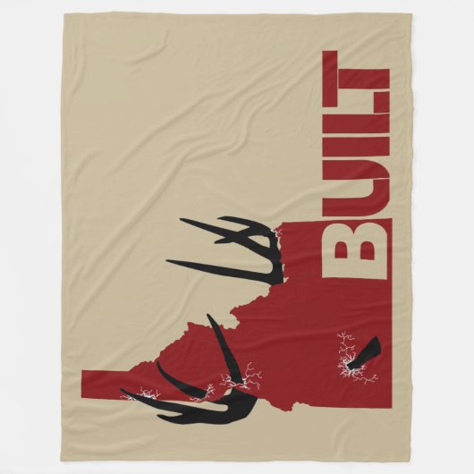 Heffing Buck Fleece Deken (Voorkant)