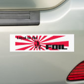 Heffing op de folie bumpersticker (Op auto)