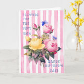 HEFFING VAN DE BESTE MOM-MOEDERDAG KAART (Gele Bloem)